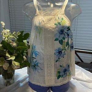 ANTHROPOLOGIE floral Women's Top